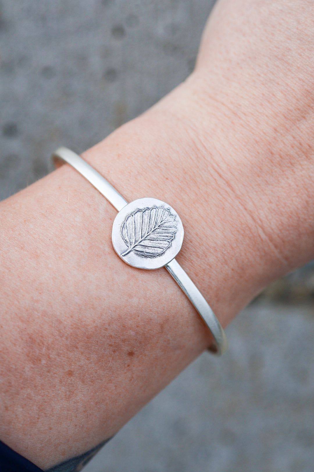 Myrtle Leaf Cuff Bracelet