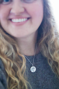 Floral Bouquet Necklace with Sapphire