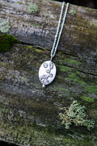Moonlight Lupine Necklace with Zircon