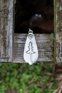 Tall Pine Reversible Necklace with Broken Arrow Variscite