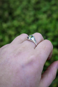 Peridot Signet Ring- Size 7