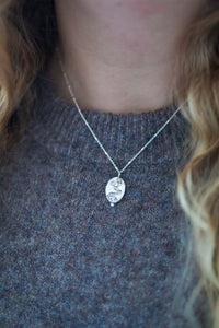 Moonlight Lupine Necklace with Zircon
