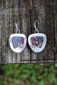 Reef Magic Reversible Earrings with Moss Agate
