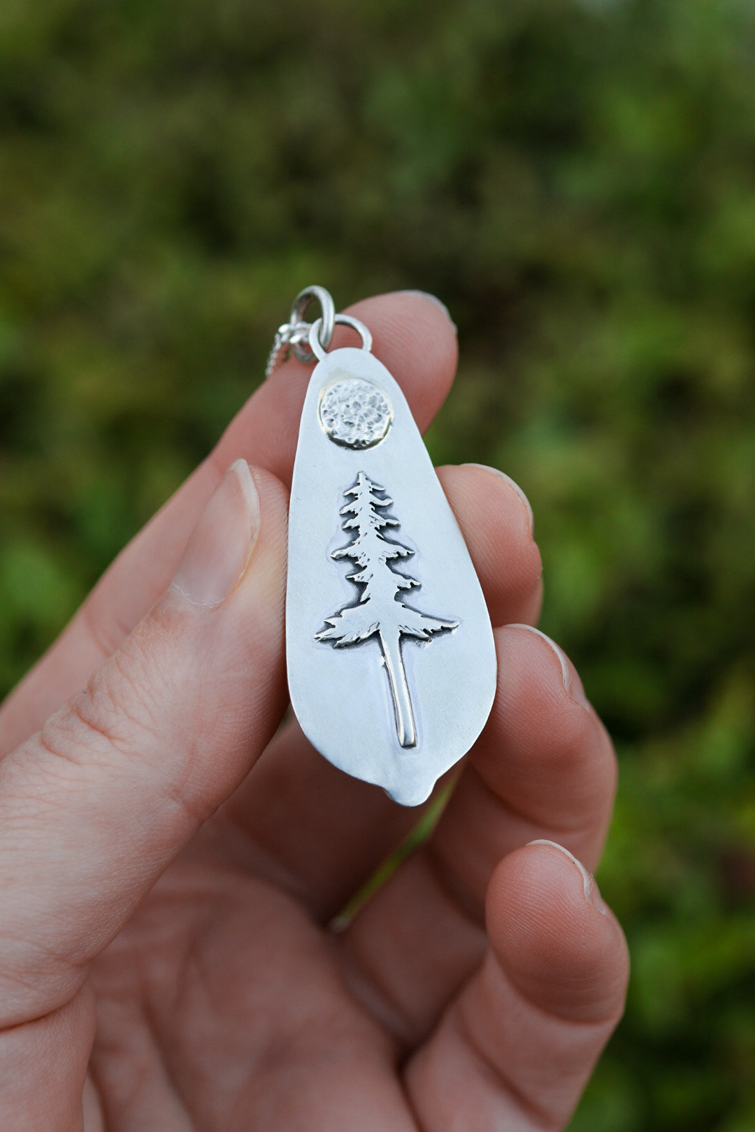 Tall Pine Reversible Necklace with Broken Arrow Variscite
