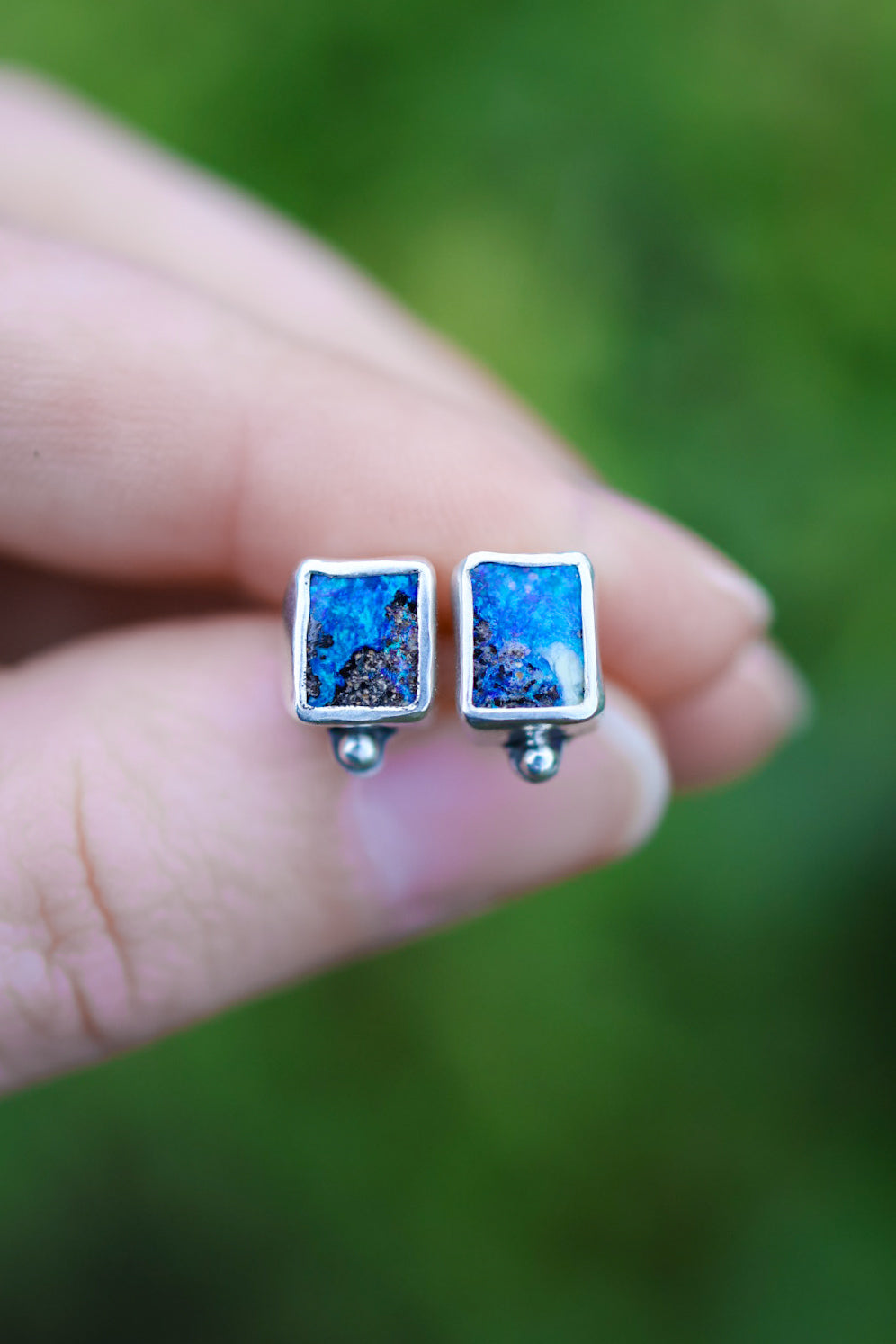 Boulder Opal Stud Earrings