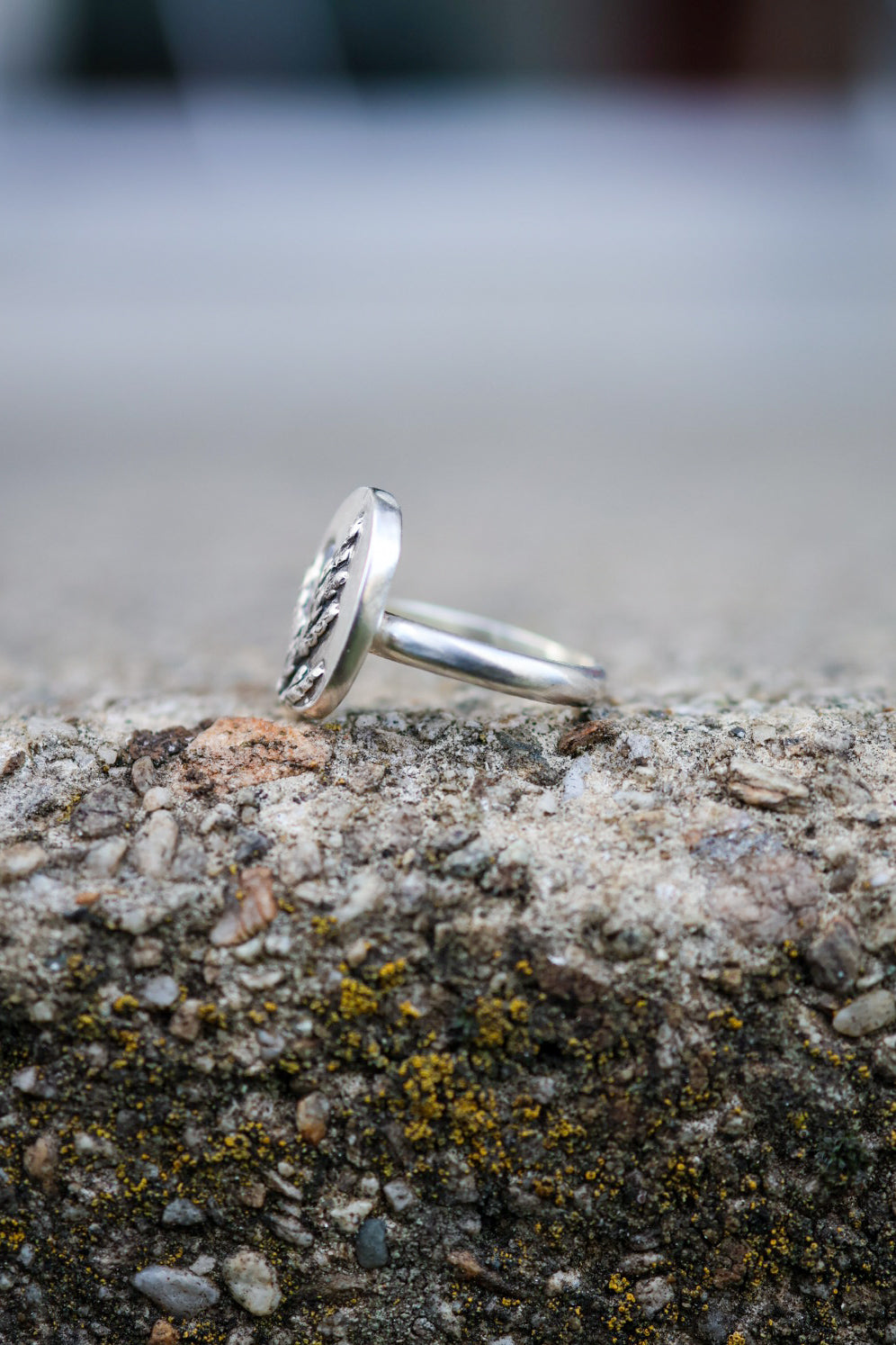 Cedar Sprig Ring with Sapphire- Size 7