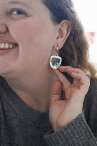 Reef Magic Reversible Earrings with Moss Agate