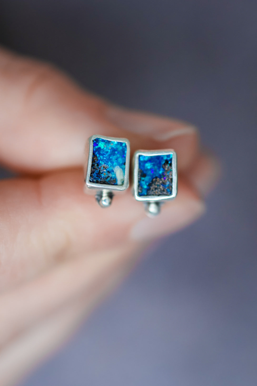 Boulder Opal Stud Earrings