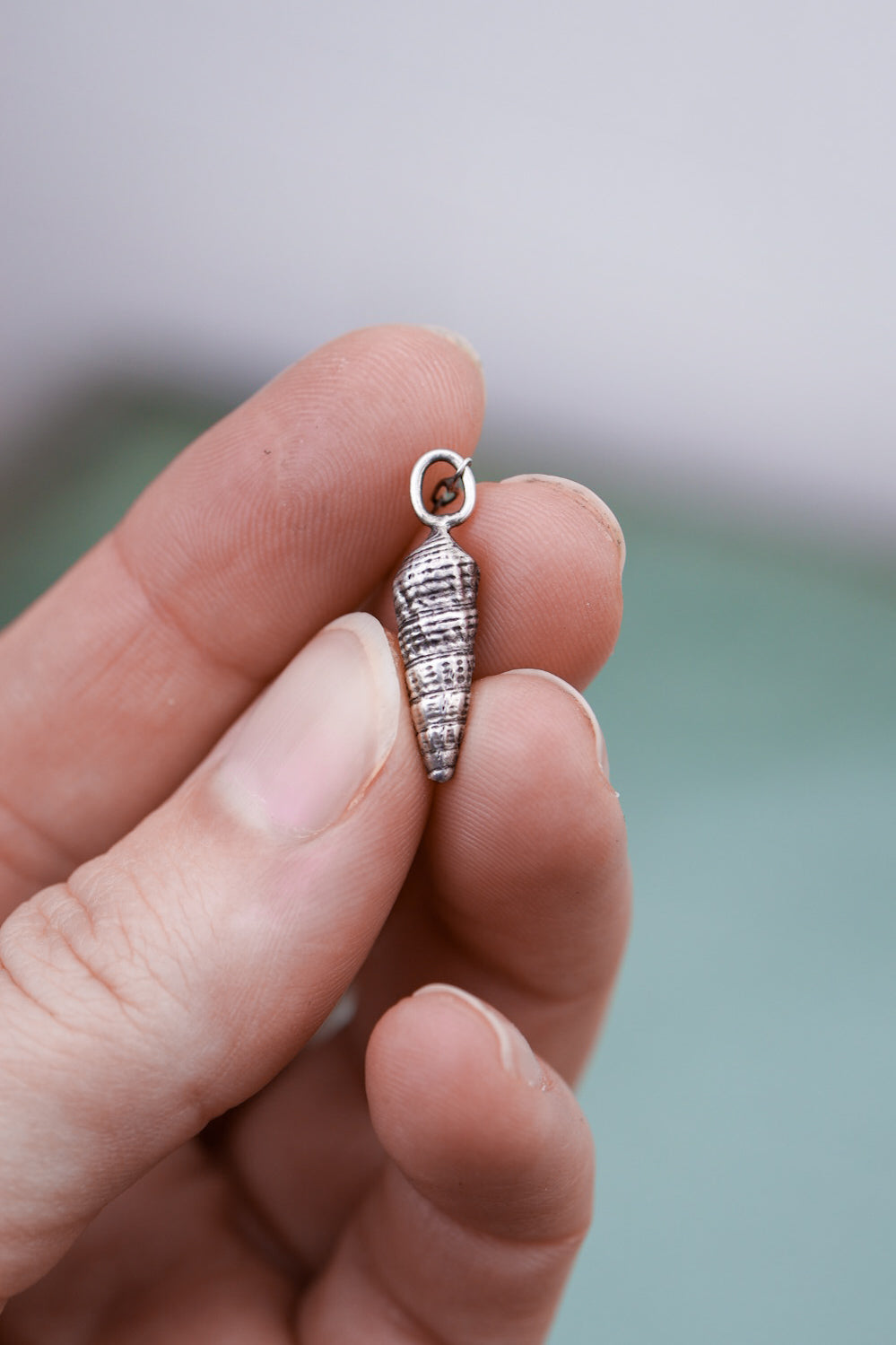 Sea Siren Necklace with Ammonite & Mother of Pearl Inlay
