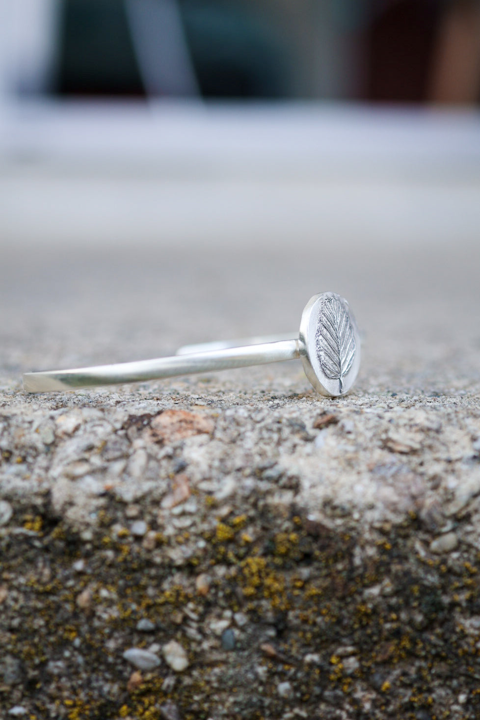 Myrtle Leaf Cuff Bracelet