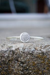 Myrtle Leaf Cuff Bracelet