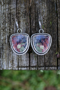 Reef Magic Reversible Earrings with Moss Agate