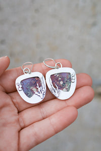 Reef Magic Reversible Earrings with Moss Agate