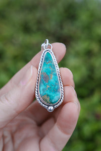 Tall Pine Reversible Necklace with Broken Arrow Variscite