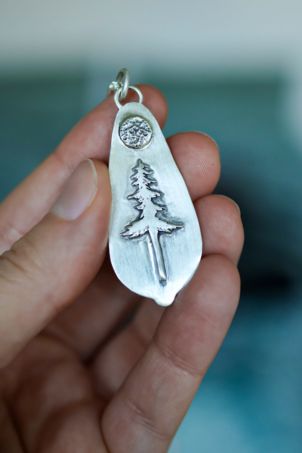 Tall Pine Reversible Necklace with Broken Arrow Variscite