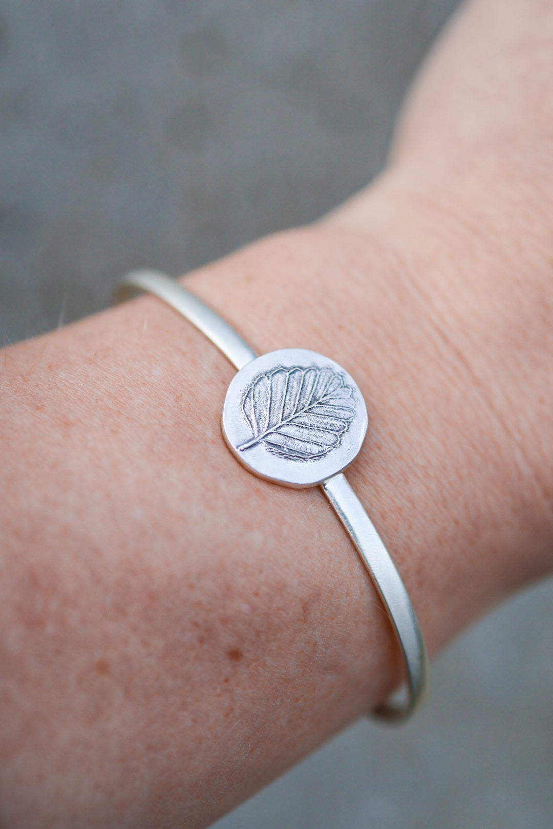 Myrtle Leaf Cuff Bracelet