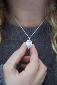 Moonlight Lupine Necklace with Zircon