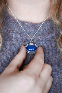 Mountains at Dusk Reversible Necklace with Tanzanite