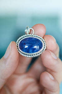 Mountains at Dusk Reversible Necklace with Tanzanite