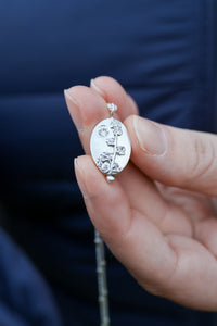 Moonlight Lupine Necklace with Zircon
