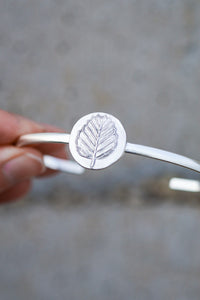 Myrtle Leaf Cuff Bracelet