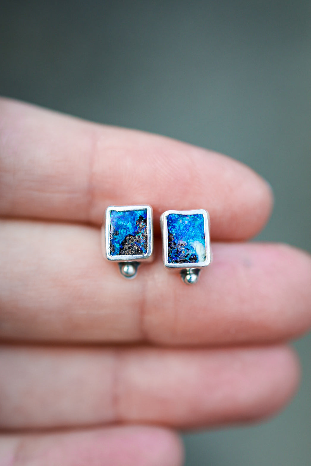 Boulder Opal Stud Earrings