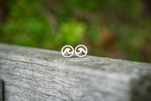 Ebb and Flow Stud Earrings- Sterling Silver