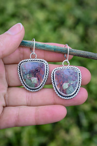 Reef Magic Reversible Earrings with Moss Agate