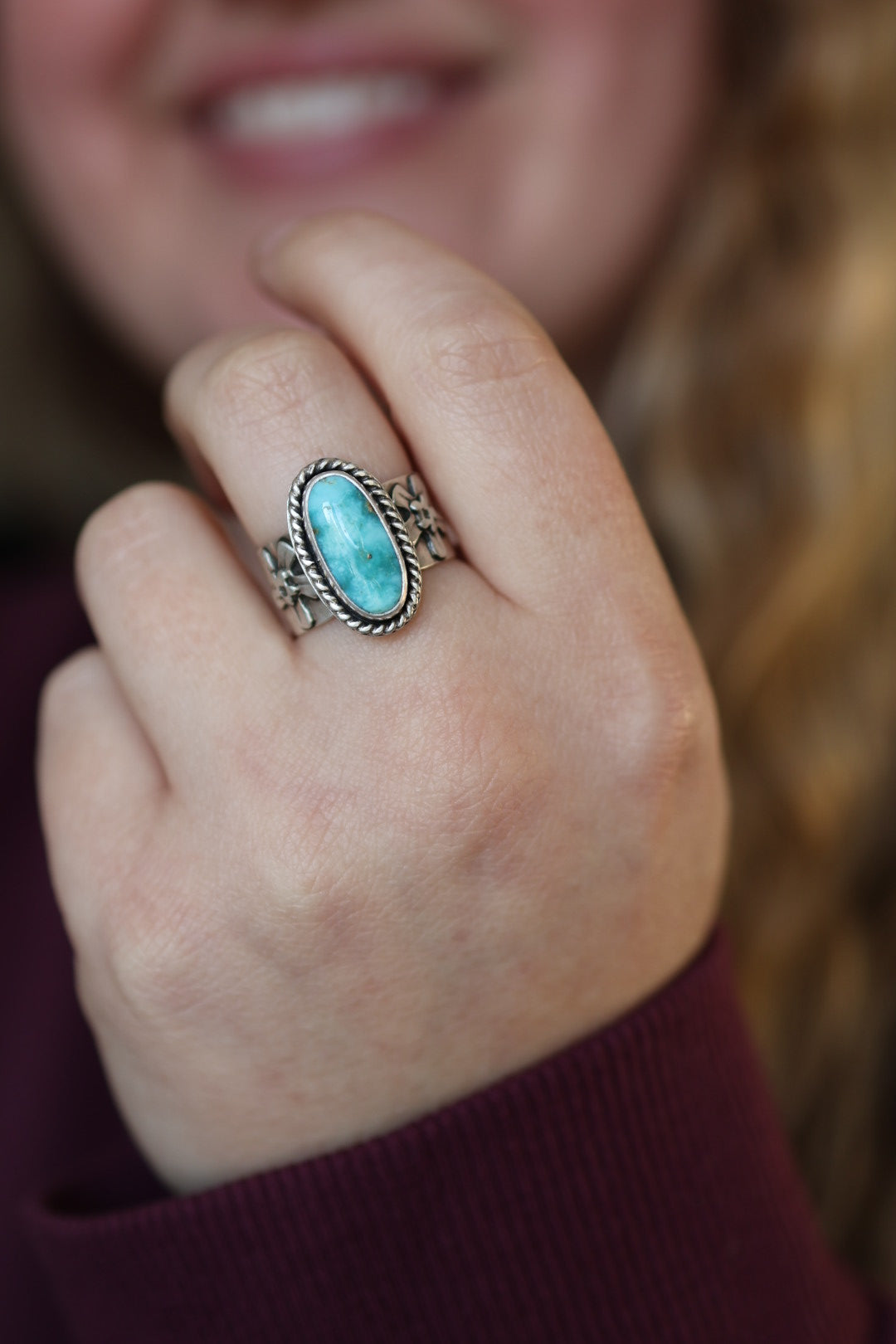 Forget Me Not Ring- Size 7.5