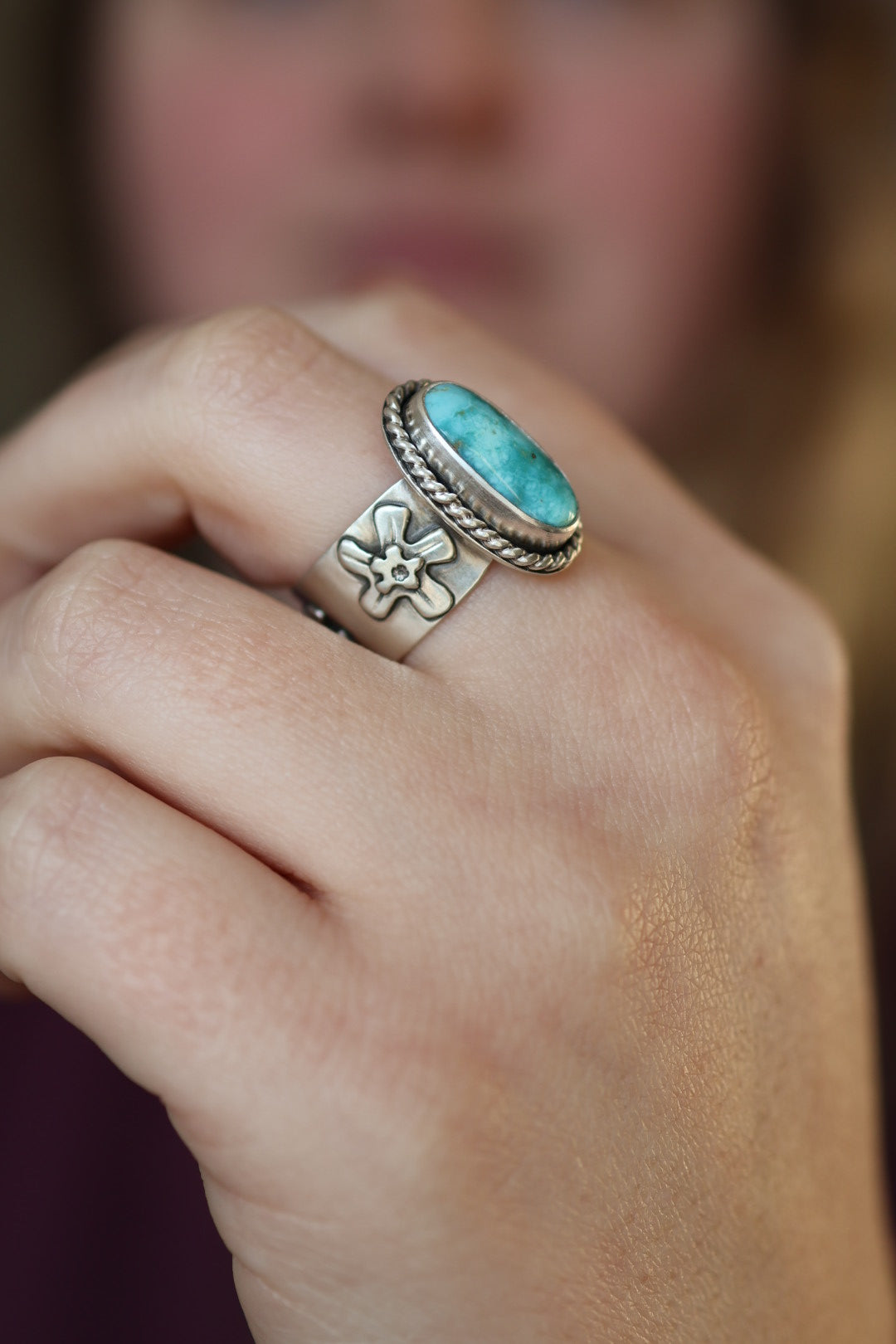 Forget Me Not Ring- Size 7.5