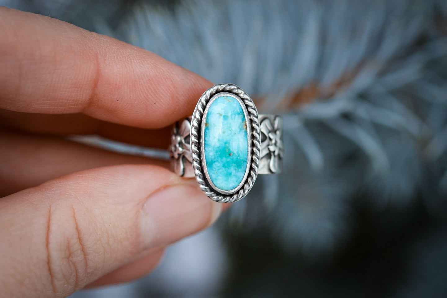 Forget Me Not Ring- Size 7.5
