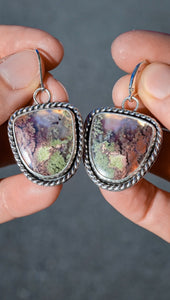 Reef Magic Reversible Earrings with Moss Agate