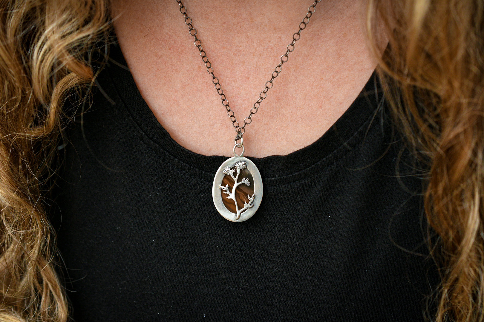 Desert Dreamer Reversible Pendant with Polychrome Jasper