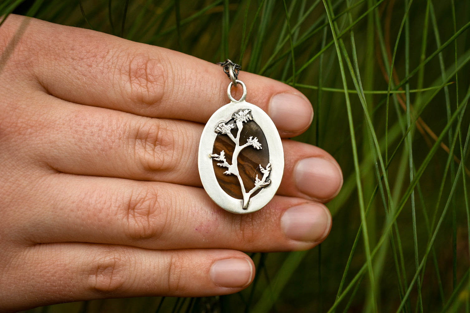 Desert Dreamer Reversible Pendant with Polychrome Jasper
